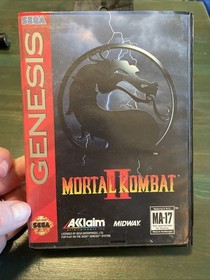 Mortal Kombat II Sega Genesis In Box 1 Or 2 Players 1994 No Manual