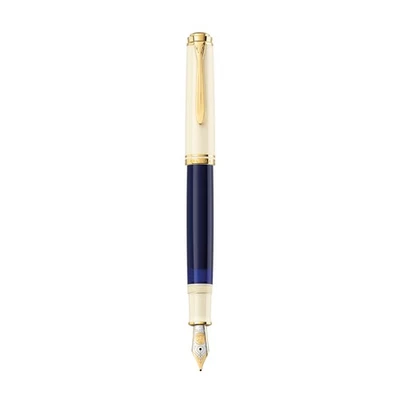 Caneta-tinteiro Pelikan Souveran M800 azul creme - 18K extra fina nova na caixa NOVA - Imagem 1 de 2