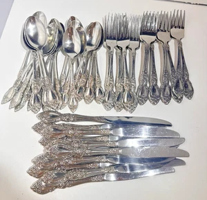 Oneida WORDSWORTH Vintage Stainless Steel 56 pieces Flatware Set Fork Spoon USA - Picture 1 of 13