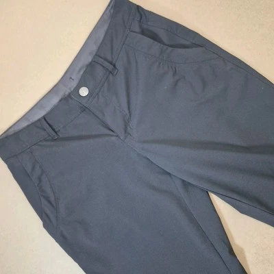 Calça de caminhada feminina REI perna larga cintura baixa tamanho 0 náilon elástica preta - Imagem 1 de 4