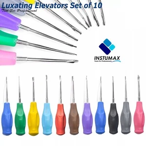 Dental Tooth Extracting Luxate Loosen Root Tip Elevators Laboratory VETs Range - Picture 1 of 66