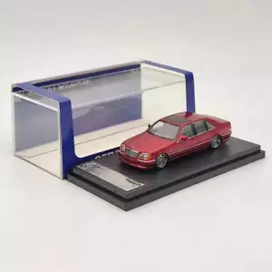 1/64 Street Weapon Benz W140 S600 Red Limited 499 Diecast Model Car Collection - Foto 1 di 7