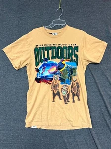 Billionaire Boys Club T-Shirt Men's Small Beige Oversized Graphic Print Outdoor - Picture 1 of 9
