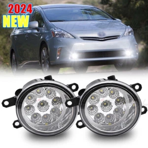 Pair Front LED Fog Lights Bumper Driving Lamps For TOYOTA PRIUS V 2012 2013 2014 - Picture 1 of 15