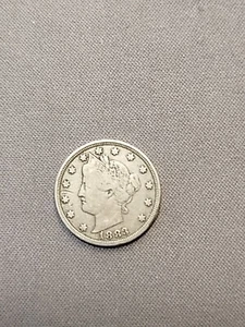 USA 5 Cents Liberty Nickel, Without Cents, V, 1883. F, #002 - Picture 1 of 11