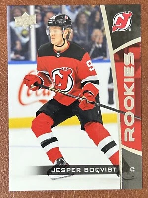 Jesper Boqvist 2019-20 Upper Deck NHL Rookie Box Set Hockey Card Mint UD #24 - Image 1 of 2