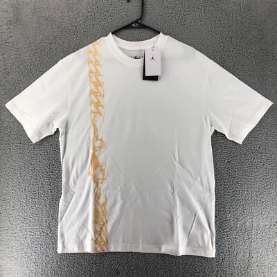 Camiseta para mujer Jordan talla XS gráfica de gran tamaño oro blanco DZ3203 100 Foto 1 de 4