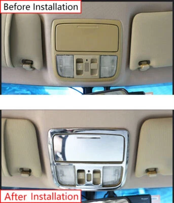 Cubierta de marco de lámpara de lectura delantera cromada para Honda Accord Crosstour 2008-2012 Foto 1 de 4