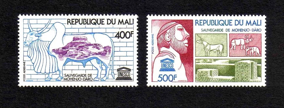Mali 1976 UNESCO "Save Moenjodaro" complete set 2 values (SG 552-553) MNH Foto 1 de 1