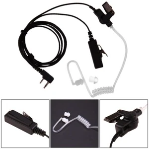 2 Pin Covert Acoustic Tube Mic Earpiece Headset for Baofeng Kenwood UV-5R Radios - Zdjęcie 1 z 7