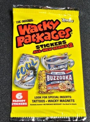 2005 TOPPS WACKY PACKAGES ALL-NEW SERIES 2 SEALED STICKERS PACK - Image 1 of 2