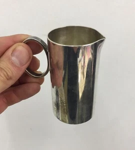 Alte versilberte Metall Milchkännchen Christofle x Lino Sabattini Art Deco Mercury - Bild 1 von 6