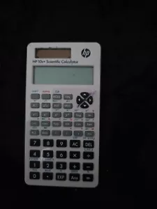 HP Scientific calculator, used still work, has pin scribbles on it - Picture 1 of 2
