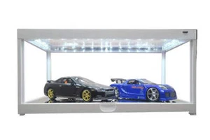 Triple 9 LED  14" White Display Case w/ LED Lights 1:18 T9-187710w - Picture 1 of 4
