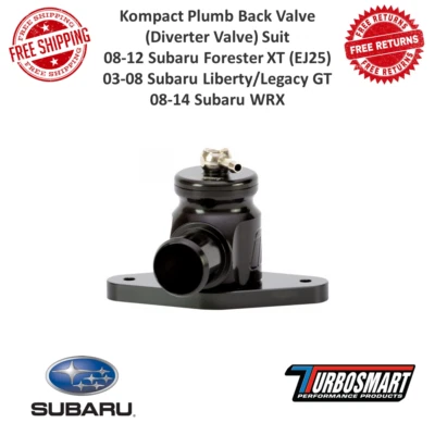 Turbosmart Kompact Plumb Back BOV For Subaru Forester XT, Liberty Legacy GT, WRX - Imagem 1 de 4