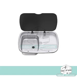 THETFORD ARGENT STAINLESS SINK WITH RIGHT HAND DRAINER (CAMPERVAN MOTORHOME) - Picture 1 of 1