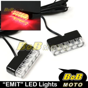 New EMIT Orange Mini LED Body Frame Blinker x2 For Honda Motorcycles Bikes - Picture 1 of 1