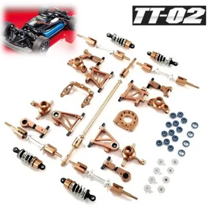 Aluminum dampers/Hubs/bearings/Dog Bone/ for TAMIYA 1/10 TT-02 Chassis - Picture 1 of 42