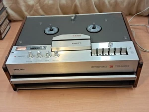 Vintage Philips 4404 Stereo 4 Track Reel To Reel Tape Recorder Player for Parts - Picture 1 of 21