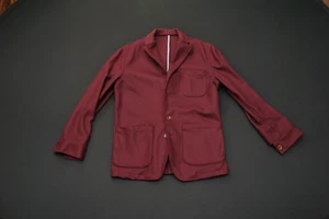 Epaulet New York Chore Jacket Burgundy Pendleton Wool 40 Slim Sport Coat 525C - Picture 1 of 6