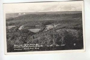 Real Photo Postcard Third Best View from Top of Polish Mt East of Cumberland MD - Picture 1 of 1