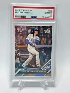 2024 Topps Now MLB World Series Freddie Freeman Card #870 PSA MINT 10 - Bild 1 von 3
