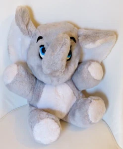 DAKIN VINTAGE GREY ELEPHANT LARGE PLUSH TOY - 1971/81? - DUMBO? - M I KOREA - Picture 1 of 10