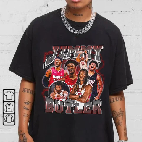 Jim.my But.ler Vintage 90s Miami Heat T-Shirt Allsize S-3XL Cover
