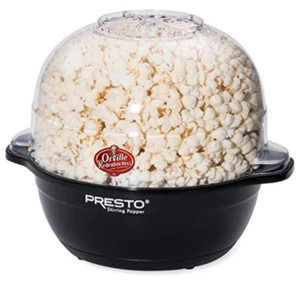 Popcorn Machines 6Qt Capacity Popper Maker Transparent Cover Nonstick Popping - Picture 1 of 4