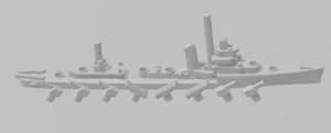 Sims - USN - Rotating Turret - Wargaming - Naval Miniature - Picture 1 of 3