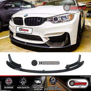 BMW M3 M4 F80 F82 F83 Front Splitter Spoiler M Performance Carbon Fibre 2014-20 - Picture 1 of 9