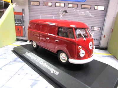 VW Volkswagen Bus T1 Transporter Kastenwagen rot red Minichamps Maxichamps  1:43 - Bild 1 von 4