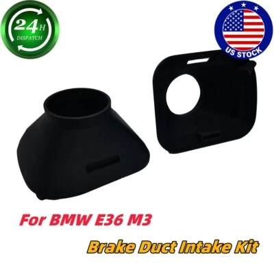 US For BMW E36 M3 Bumper Air Inlet ABS Brake Duct Intake Kit Left & Right - Image 1 of 4