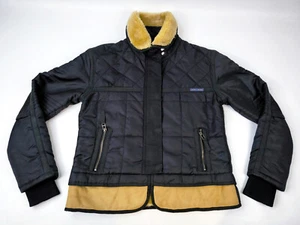 Chevignon Jacke schwarz Damen Gr. S Teddy Bund und Kragen vintage Cosmos - Bild 1 von 8