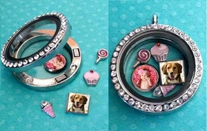 Personalized floating photo charm for your glass living locket pendant 8mm mini - Picture 1 of 4