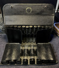 RARE Antique Homeopathic Apothecary Medical Kit Folding Leather Case 20 Vials