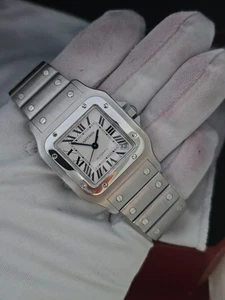 Cartier Santos Galbee XL W20098D6 2823 Watch White Dial Automatic - Picture 1 of 16