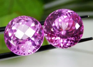 Natural 26.30 Ct Lustrous Hi-End Intense Pink Spinel Pair WITH IGL CERTIFICATE - Picture 1 of 8