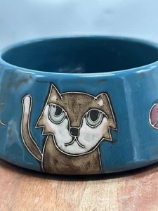 Mara Mexikanische Volkskunst Keramik Hund Katze Wasser Futternapf Tier UNGLAUBLICH - Bild 1 von 8