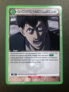 Union Arena Are We Doing It?! Now...?! Here?! - UE10BT (067): Attack on Titan! - Picture 1 of 2