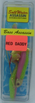 Bass Assassin RD88376 Red Daddy Jig Spinner Combo 2 Pk Pollo Eléctrico Foto 1 de 2