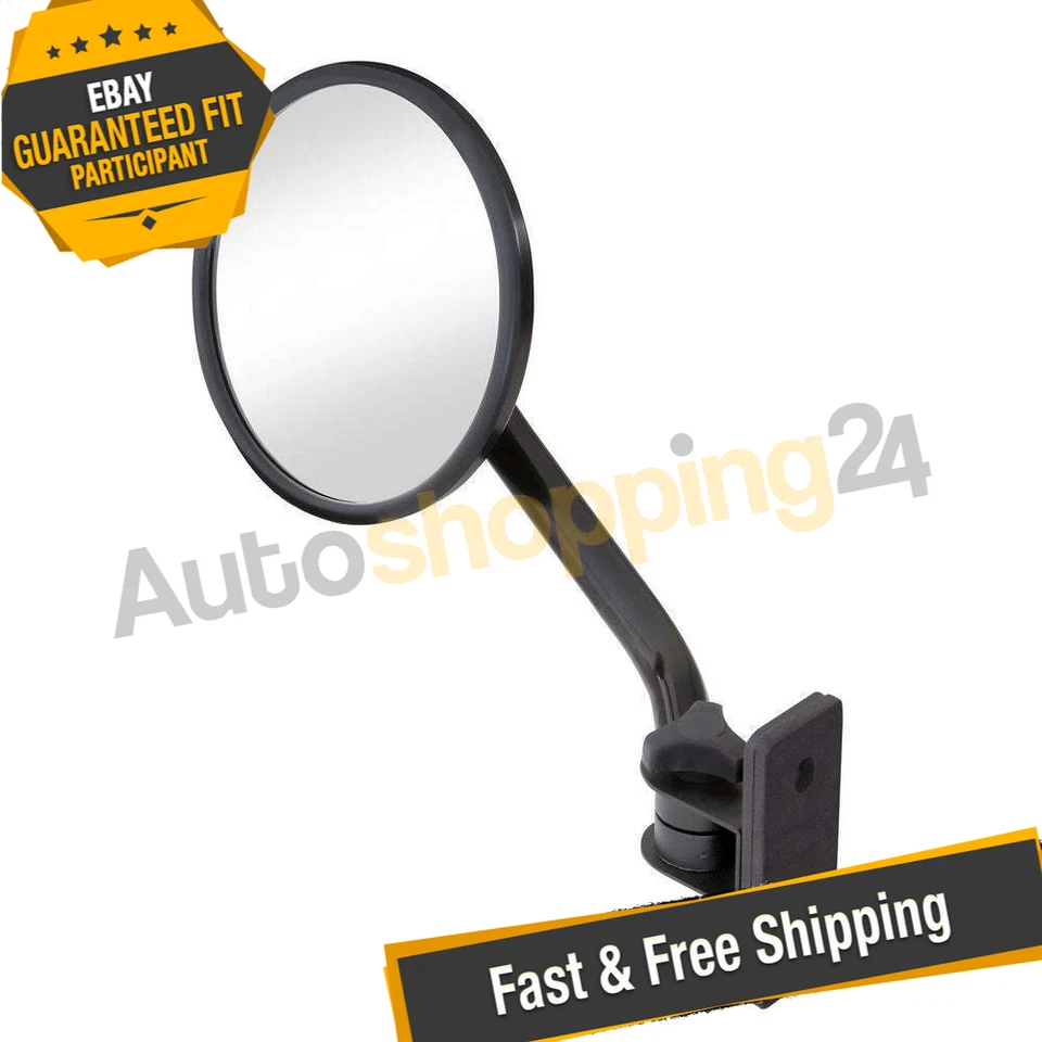 Smittybilt 7618 Manual View Exterior Mirrors for 1997-2006 Jeep Wrangler TJ - Image 1 of 4