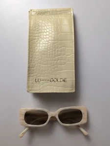 Lu Goldie Yellow Sunglasses With Yellow Lu Goldie Case - Picture 1 of 10