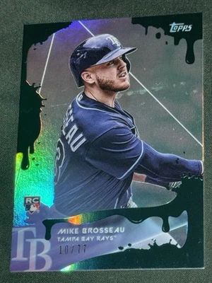 Topps Wave 1 Mike Brosseau 10/77 BLUE FROSTING Rookie Card - Steve Aoki COLLECT - Image 1 of 4