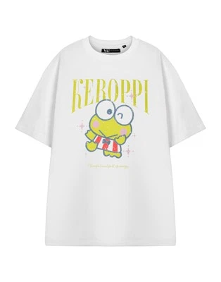 Hello Kitty Blanco Keroppi Camiseta de manga corta Mujeres - Imagen 1 de 4