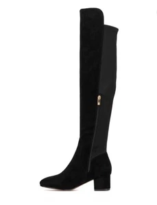 Nuevas botas NY&C para mujer negras de gamuza como tacón alto por encima de la rodilla talla 7,5 - Imagen 1 de 11