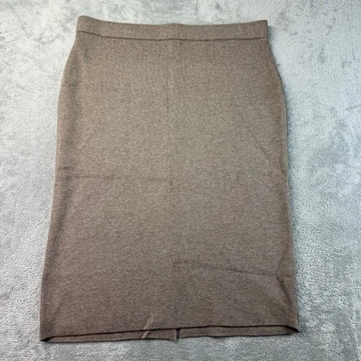 Falda J. Jill Para Mujer Grande Marrón Elastizada Lápiz Oficina Carrera Informal Algodón Foto 1 de 4