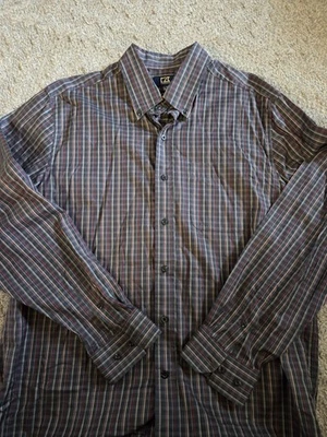 CUTTER & BUCK MENS Size Xl CASUAL BUTTON UP SHIRT  Business Long Sleeve  - Image 1 of 3