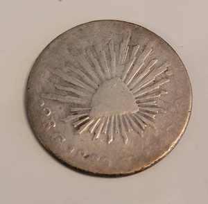 1862 MEXICO - FIRST REPUBLIC TWO REALES – SILVER - Picture 1 of 3