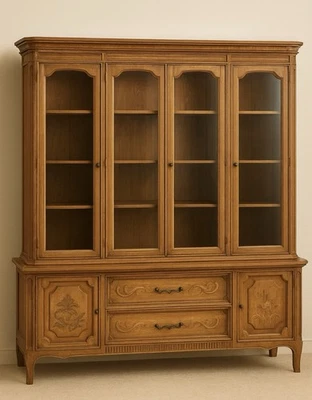 Antiguo gabinete chino alemán pintado a mano Foto 1 de 2